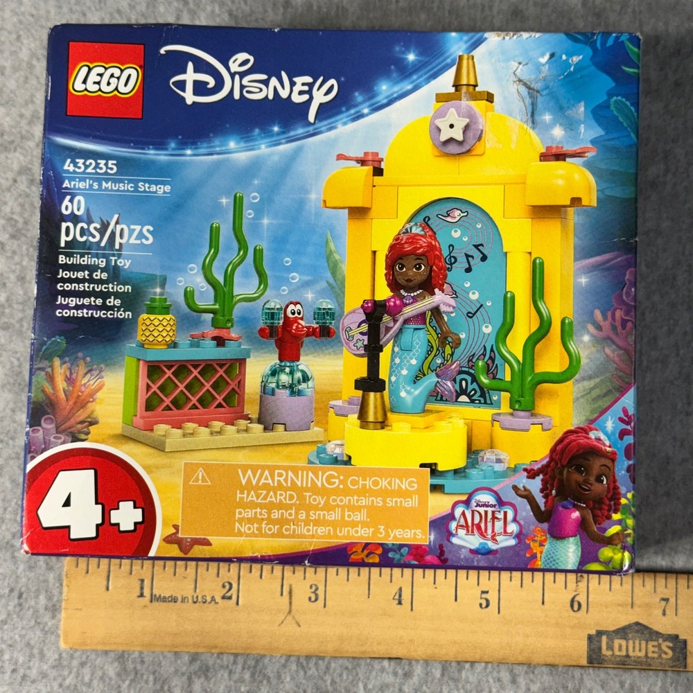 LEGO Disney Princess Ariel's Music Stage 43235 The Little Mermaid Set 60 Pcs